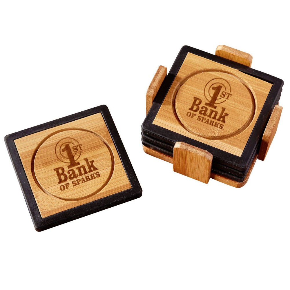 Silicone coaster shop set